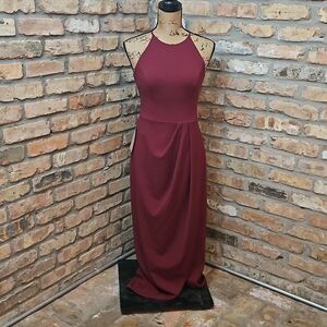 NWT BHLDN Cranberry maxi gown size 2
